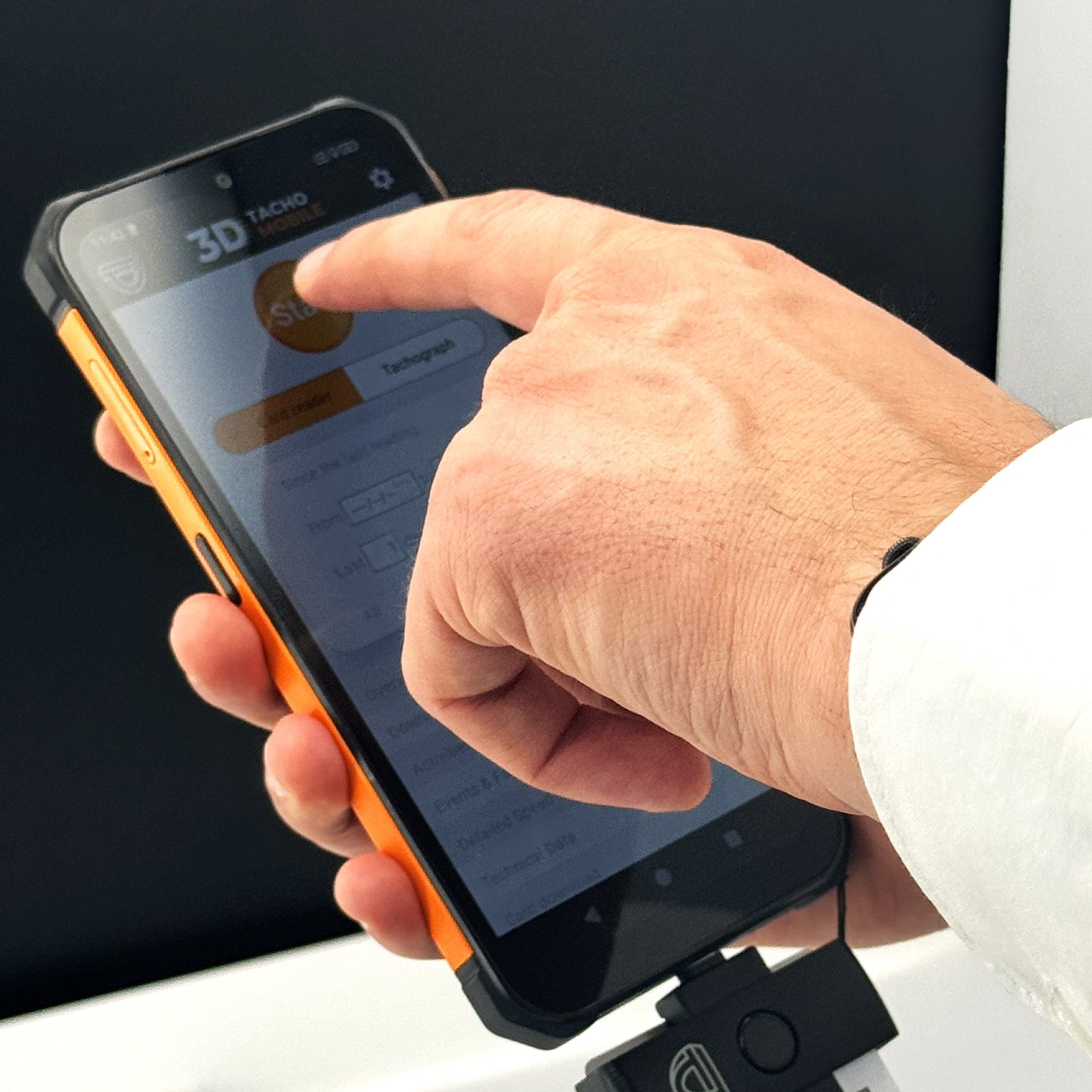 Obsługa 3D Tacho Mobile z podłączonym czytnikiem kart